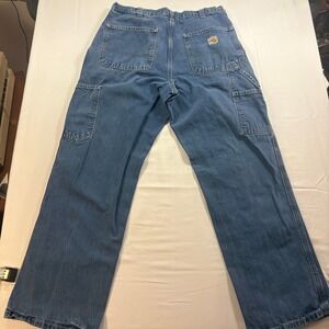 Carhartt FR Flame Resistant Carpenter Jeans Mens 32x30 Blue Denim Work Pants